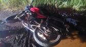 Motociclista fica ferido em colisão na BR 163