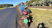 Jovem fica ferido em colisão entre moto e carro na PR-562