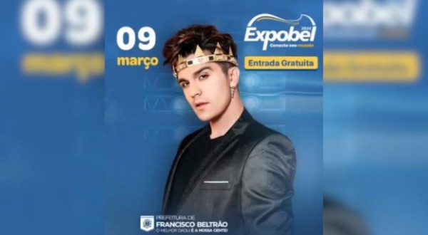 Definido o primeiro show da Expobel 2024