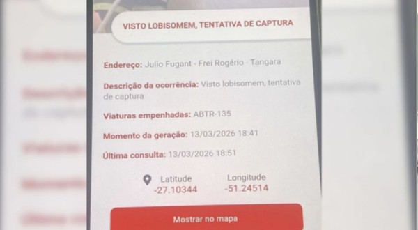 “Captura de lobisomem” em sexta-feira 13 viraliza em Santa Catarina; bombeiros esclarecem caso