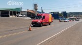Homem fica ferido em queda de moto na Av. Natalino Faust