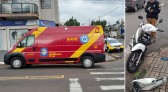 Colisão entre carro e moto deixa condutora ferida no Bairro São Miguel