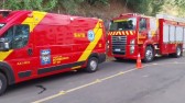 Bombeiros realizam resgate de homem em surto no Bairro Industrial