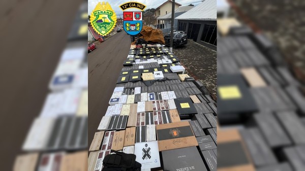 Apreensão de 1000 Caixas de Vinho Argentino em Clevelândia- PR