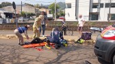 Colisão entre motocicletas deixa um dos condutores feridos
