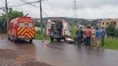 Passageiro de motocicleta fica ferido em acidente na Cidade Norte
