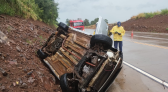 Capotamento de veículo registrado em Dionísio Cerqueira