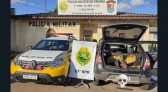 Polícia Militar de Marmeleiro apreende 30 kg de cocaína em carro com casal e bebê