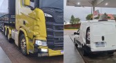 Colisão entre caminhão e Fiorino é registrada na BR-280