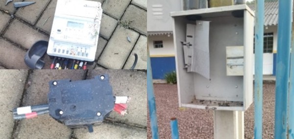 Vândalos causam danos e furtam fios de energia no CREAS e UBS