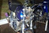 Motociclista sem habilitação foge da Polícia Militar, sofre acidente e fica ferido