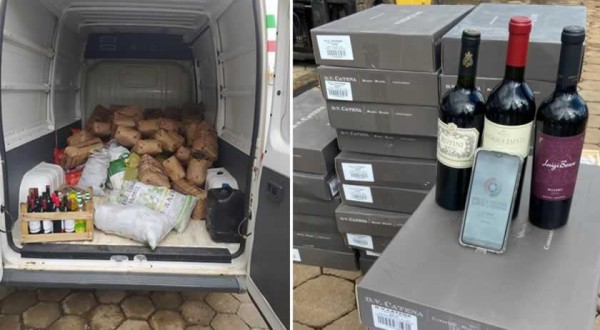Dionísio Cerqueira  Carga de vinho contrabandeada avaliada em R$ 75 mil é apreendida pela PM