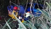 Mulher fica ferida após se envolver em acidente de trânsito na Serra do BNH