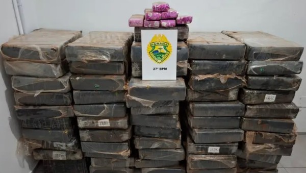 PM apreende mais de 750 quilos de maconha após perseguição na BR-163