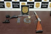 PCDF apreende arsenal com oito armas e mil munições após cassação de registros de CACS