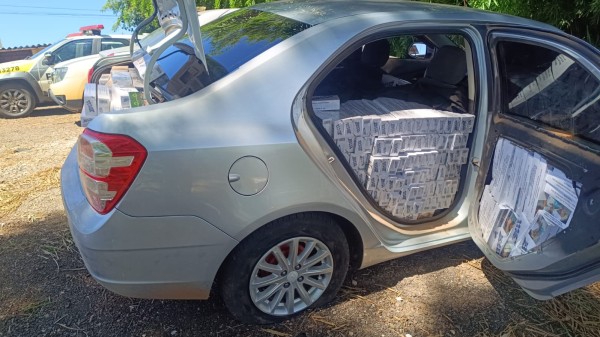 Ação conjunta apreende carga de cigarros contrabandeados avaliada em R$ 100 mil