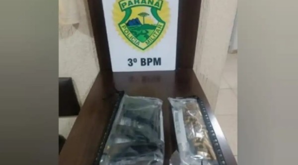 Homem é preso com pistola 9mm após efetuar disparos para o alto