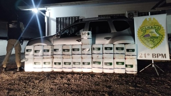 Agrotóxicos contrabandeados da Argentina são apreendidos pela PM