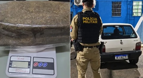 Dois homens são presos com mais de 1,5 kg de maconha