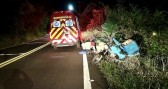 Motoboy sofre ferimentos graves em colisão entre motocicleta e carro