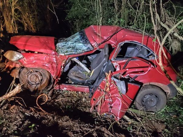 Grave acidente na pr-281 deixa motorista com ferimentos graves
