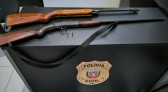 Polícia Civil apreende duas armas de fogo e prende suspeito em flagrante