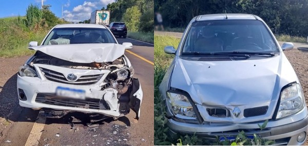 Colisão na PR-180 deixa cinco pessoas feridas em Marmeleiro