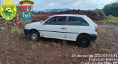 Automóvel furtado é recuperado próximo ao trevo de acesso a Itapejara do Oeste