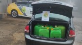 PM apreende aproximadamente 240 litros de diesel descaminhado