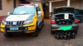 Veículo é apreendido com carga de azeite sem legalização na BR-280