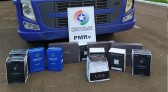 PMRv apreende contrabando de vinho na SC-163