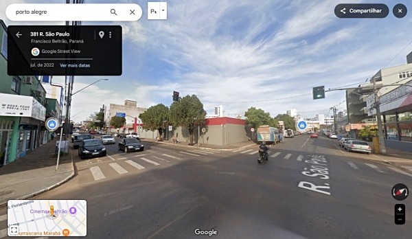 Intervenção no trânsito será realizada na esquina da Avenida Porto Alegre com a Rua São Paulo por conta de obra