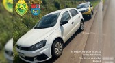 Gol furtado é localizado pela Polícia Militar