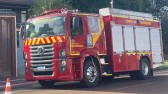 Incêndio destrói barracão e caminhão em propriedade rural de Marmeleiro