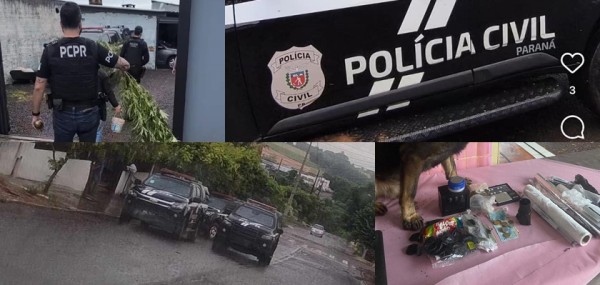 Polícia desarticula esquema de tráfico de drogas nos municípios de Capanema, Planalto e Pérola do Oeste