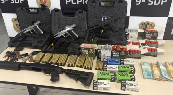 Operação apreende R$ 48 mil, veículos, embarcações e armas em investigação de furto milionário no Paraná