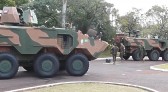 ONU avalia tropas brasileiras em inspeção no 33º Batalhão de Infantaria Mecanizado