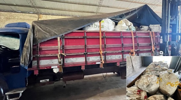 Polícia Federal apreende 17 toneladas de cobre contrabandeado da Argentina na fronteira