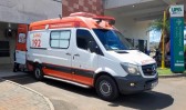 Jovem ferida em acidente de moto