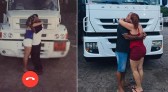 Casal separado há 20 anos se reencontra e recria foto de beijo apaixonado