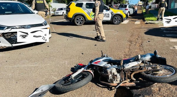 Jovem sem CNH fica ferido após fuga da polícia e colisão