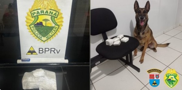 BPRv apreende mais de 900 gramas de cocaína e realiza duas prisões por tráfico no sudoeste do Paraná