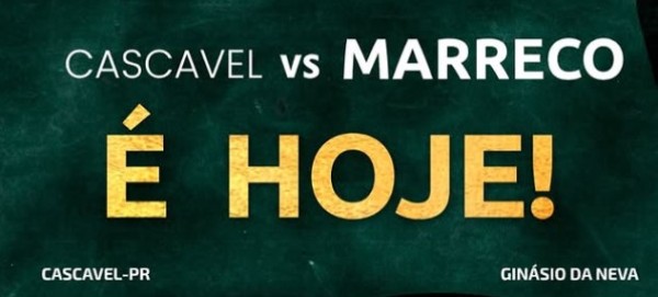 Marreco Futsal enfrenta o Cascavel nesta quarta-feira pelo Campeonato Paranaense