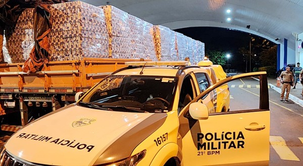 Mais de 100 mil latas de energético descaminhado é apreendido pela Polícia