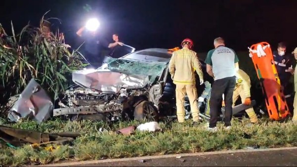 Quatro jovens ficam gravemente feridas em acidente registrado na PR 180