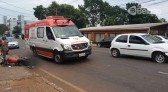 Motociclista tem ferimentos graves em acidente com carro na União da Vitória