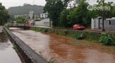 Chuva aumenta nível dos rios de Beltrão e preocupa moradores
