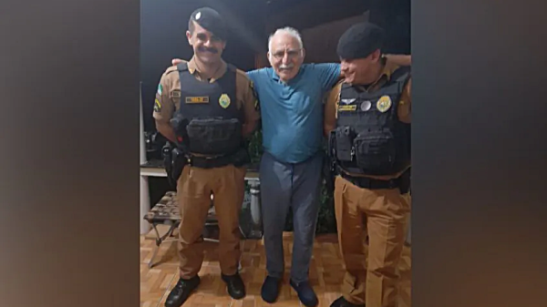 Idoso agradece policiais militares quatro meses após ser resgatado de acidente grave em Francisco Beltrão