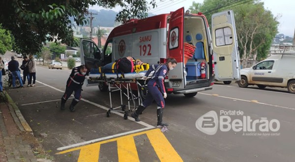 Homem fica ferido em acidente na Tenente Camargo