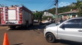 Capotamento é registrado no bairro Alvorada
